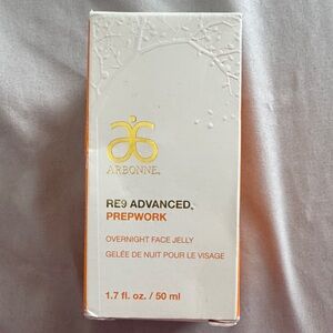 Arbonne RE9 Advanced Prepwork Overnight Face Jelly - White and Orange